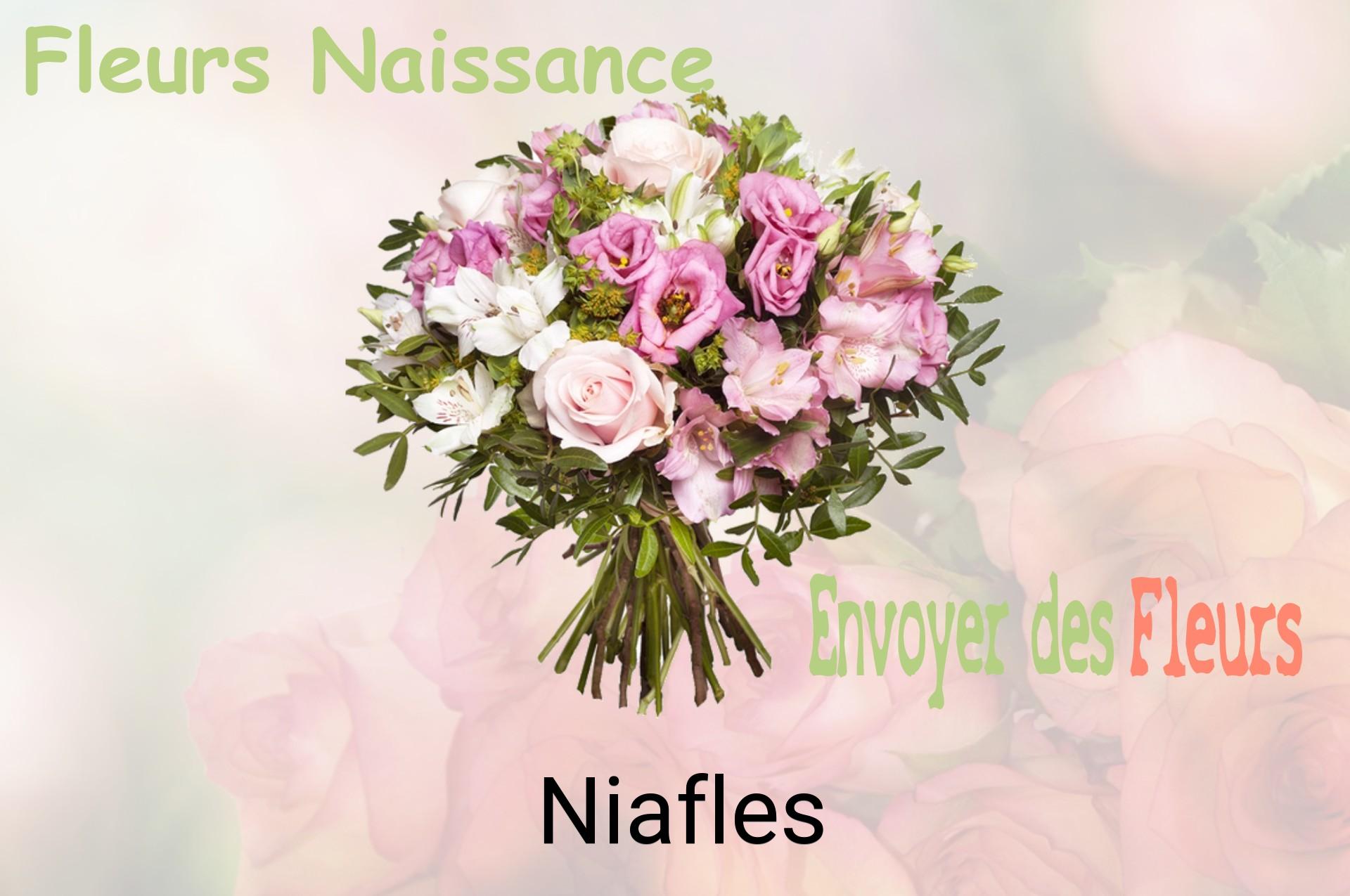 Bouquet de fleurs de naissance livré à Niafles